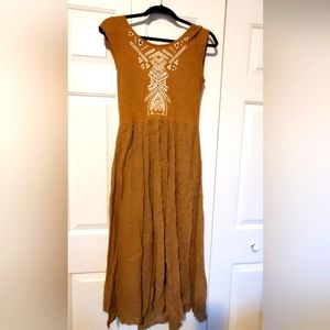 Free People Aztec Long Summer Dress